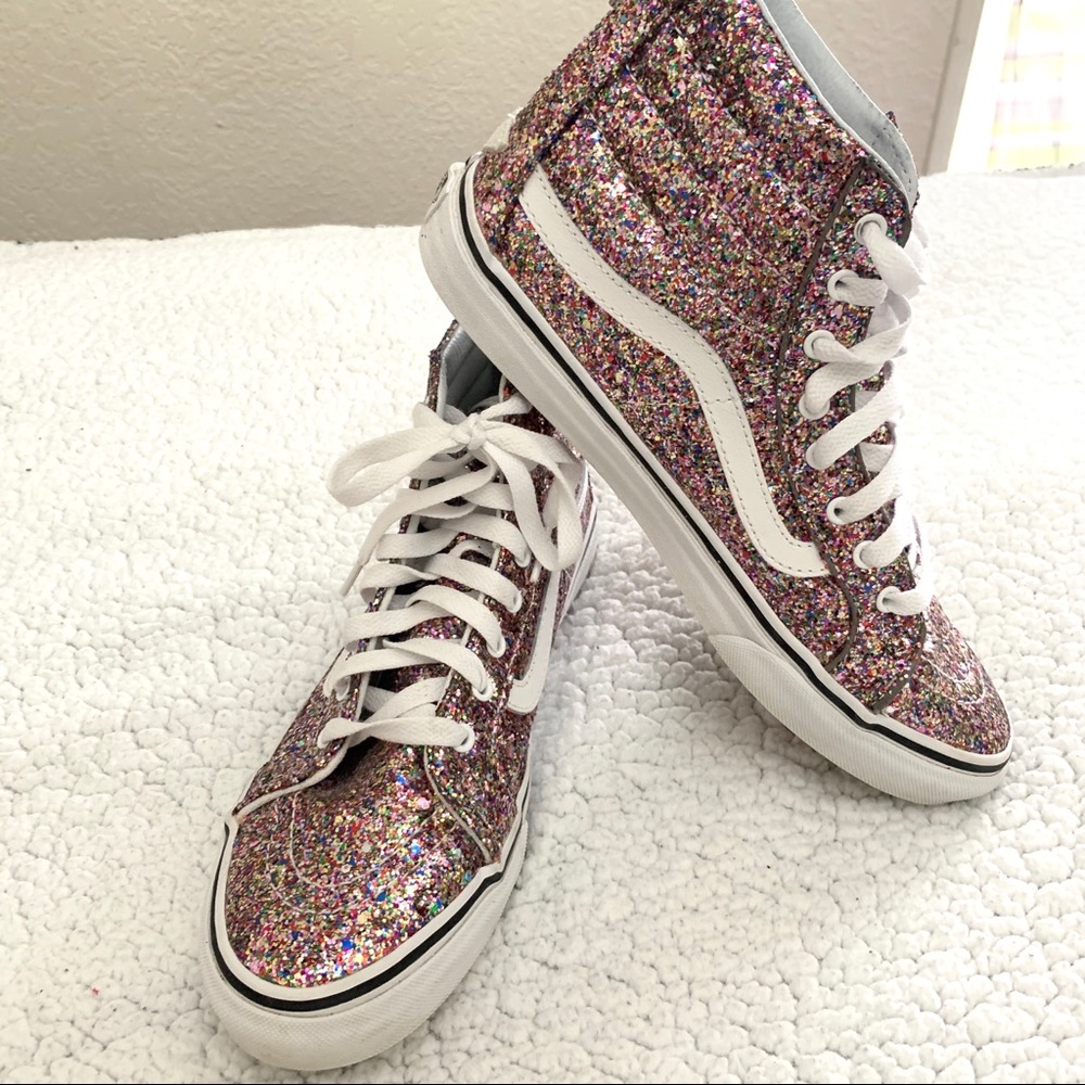 Glitter sk8-hi vans